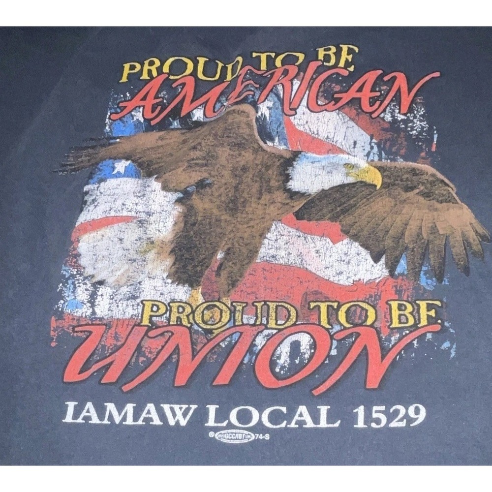 Vintage Proud to be American Pocket T-Shirt 2XL Union, Made in USA
